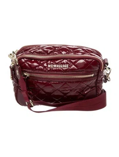 Pre-owned Mz Wallace Patent Leather Crossbody Bag In Red