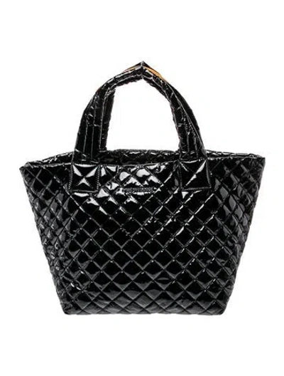 Pre-owned Mz Wallace Patent Leather Top Handle Bag In Gray