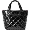 Mz Wallace Mini Metro Deluxe Sequin Tote In Black Lacquer
