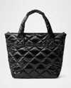 Mz Wallace Petite Metro Deluxe Tote Crossbody Bag In Black
