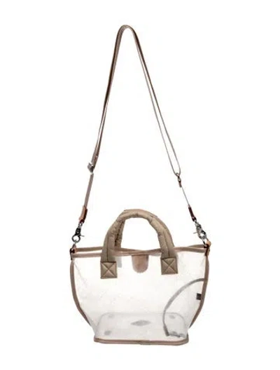 Pre-owned Mz Wallace Pvc Bucket Bag In Neutral