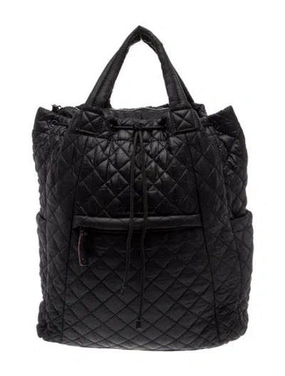 Pre-owned Mz Wallace Quilted Backpack In Black