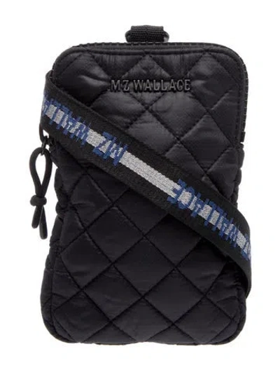 Pre-owned Mz Wallace Quilted Backpack In Black