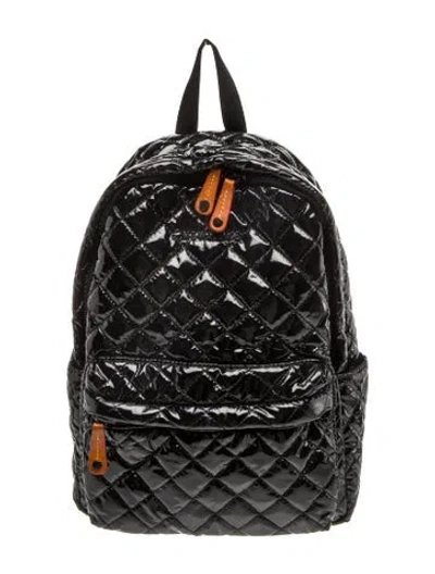 Pre-owned Mz Wallace Quilted Backpack In Black