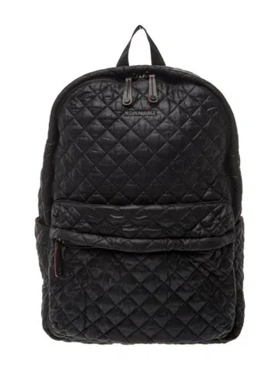 Pre-owned Mz Wallace Quilted Backpack In Black