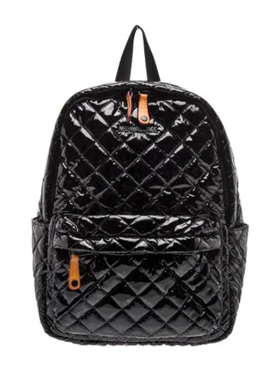 Pre-owned Mz Wallace Quilted Backpack In Black