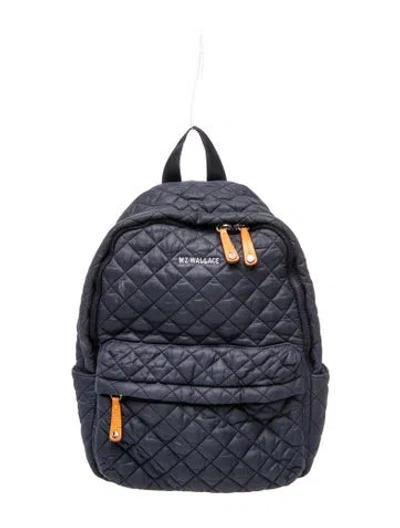 Pre-owned Mz Wallace Quilted Backpack In Blue
