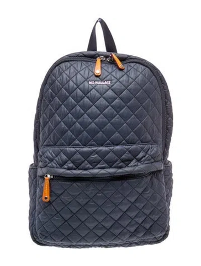 Pre-owned Mz Wallace Quilted Backpack In Blue