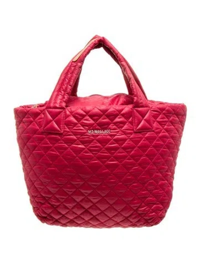 Pre-owned Mz Wallace Quilted Backpack In Red
