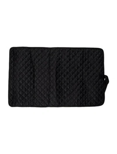 Pre-owned Mz Wallace Quilted Bi-fold Heat Tool Mat In Black