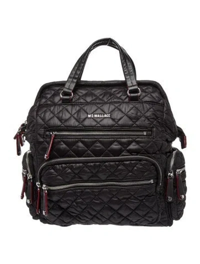 Pre-owned Mz Wallace Quilted Briefcase W/ Tags In Black