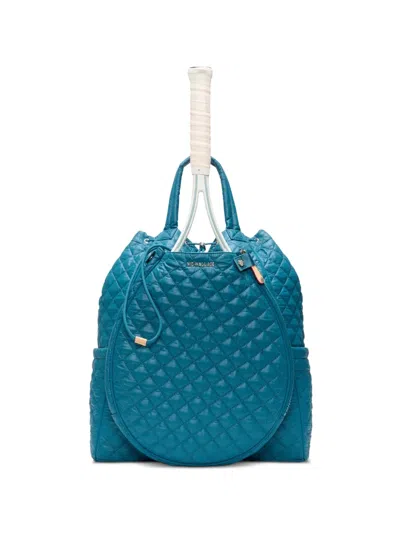 Mz Wallace Quilted Convertible Backpack In Blue