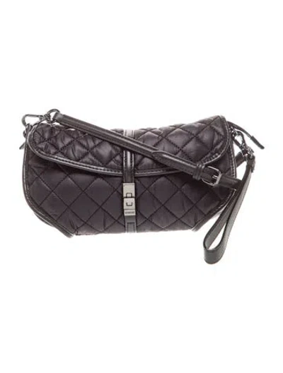 Pre-owned Mz Wallace Quilted Crossbody Bag In Blue