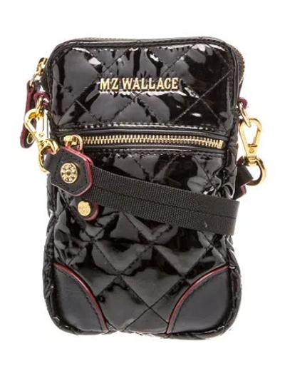 Pre-owned Mz Wallace Quilted Crossbody Bag In Blue