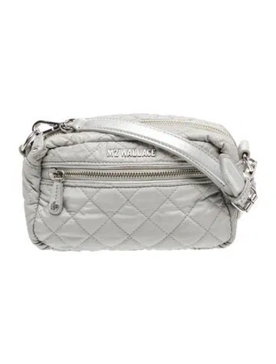 Pre-owned Mz Wallace Quilted Crossbody Bag In Gold