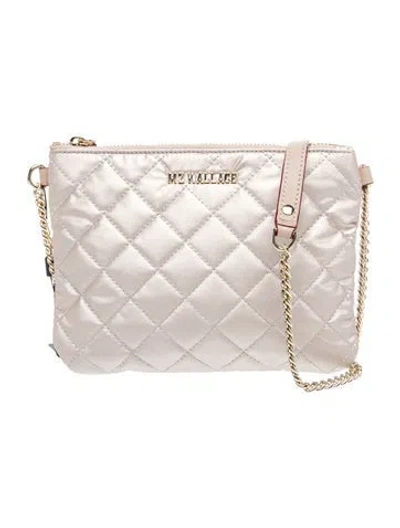 Pre-owned Mz Wallace Quilted Crossbody Bag W/ Tags In Neutrals