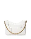 Mz Wallace Madison Uptown Quilted Nylon Crossbody Bag In Chalk Liquid/gold