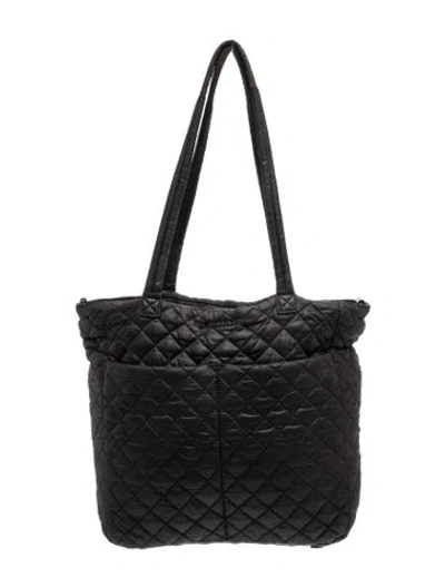Pre-owned Mz Wallace Quilted Messenger Bag In Black
