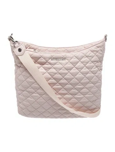 Pre-owned Mz Wallace Quilted Messenger Bag In Pink