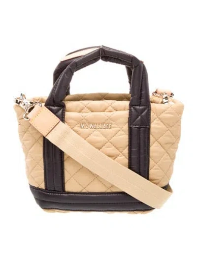 Pre-owned Mz Wallace Quilted Messenger Bag W/ Tags In Neutral