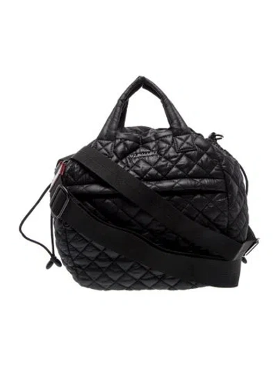 Pre-owned Mz Wallace Quilted Shoulder Bag In Black