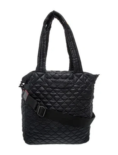 Pre-owned Mz Wallace Quilted Shoulder Bag In Black