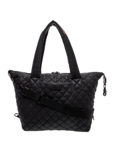 Pre-owned Mz Wallace Quilted Shoulder Bag In Black
