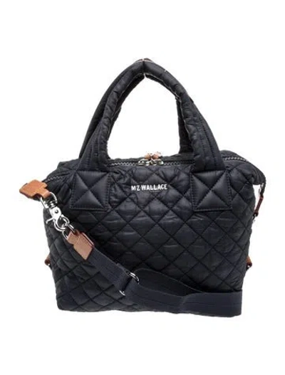 Pre-owned Mz Wallace Quilted Shoulder Bag In Blue