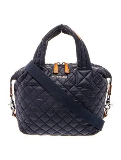 Pre-owned Mz Wallace Quilted Shoulder Bag In Blue