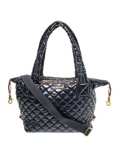 Pre-owned Mz Wallace Quilted Shoulder Bag In Blue