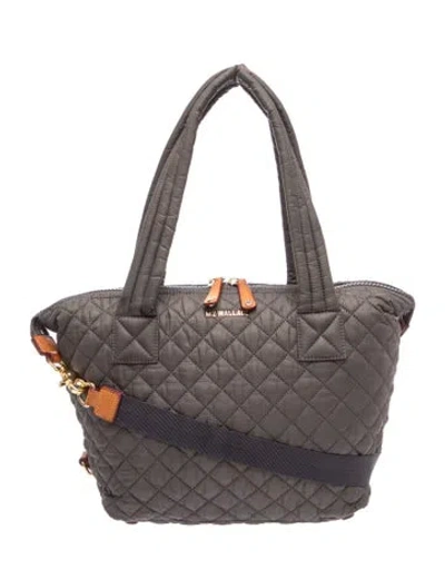 Pre-owned Mz Wallace Quilted Shoulder Bag In Gray
