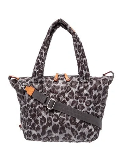 Pre-owned Mz Wallace Quilted Shoulder Bag In Gray