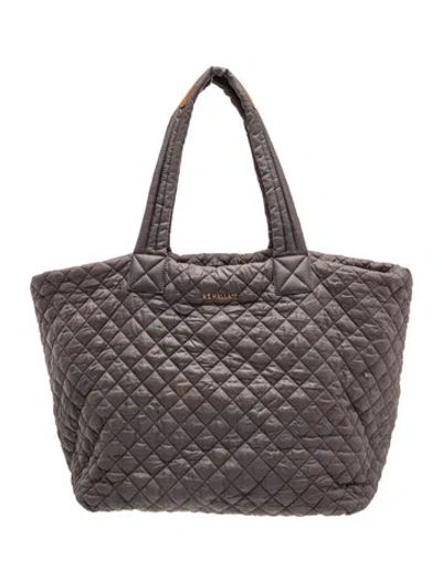 Pre-owned Mz Wallace Quilted Shoulder Bag In Gray