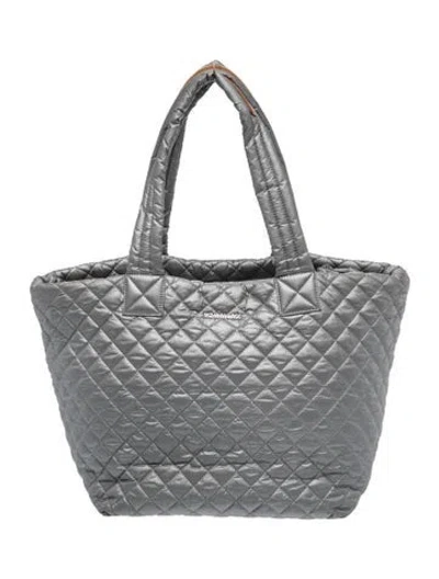 Pre-owned Mz Wallace Quilted Shoulder Bag In Gray