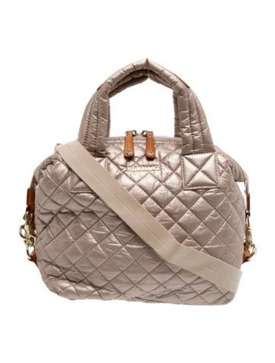 Pre-owned Mz Wallace Quilted Top Handle Bag In Pink