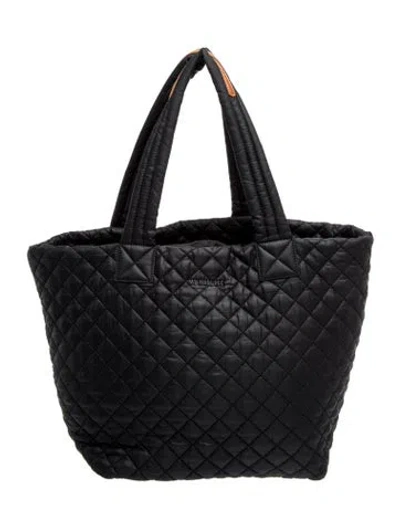 Pre-owned Mz Wallace Quilted Tote In Black