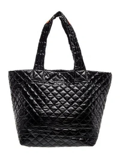 Pre-owned Mz Wallace Quilted Tote In Black