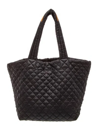 Pre-owned Mz Wallace Quilted Tote In Black