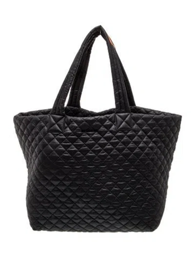 Pre-owned Mz Wallace Quilted Tote In Black