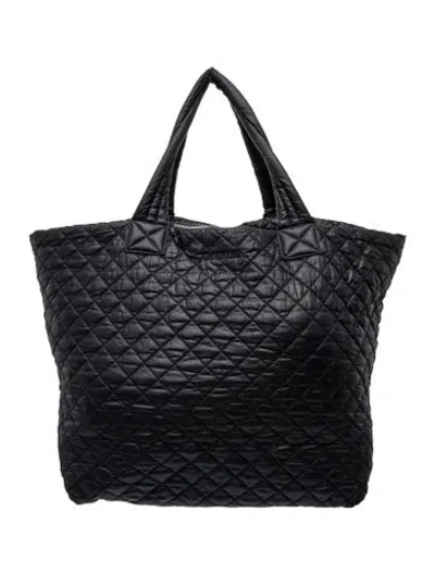 Pre-owned Mz Wallace Quilted Tote In Black