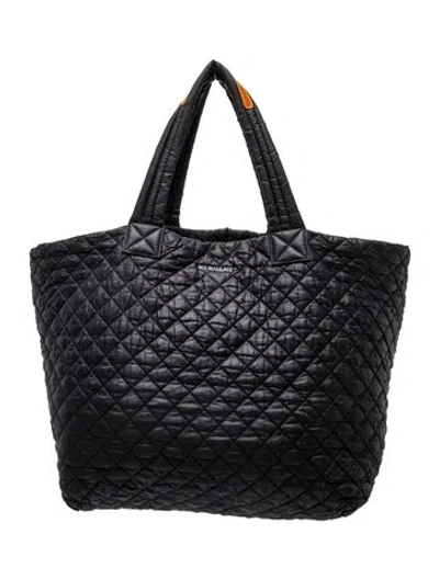 Pre-owned Mz Wallace Quilted Tote In Black
