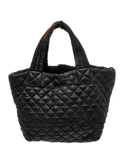Pre-owned Mz Wallace Quilted Tote In Black