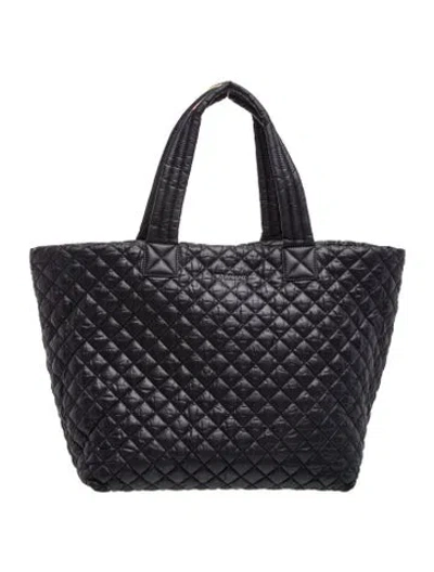 Pre-owned Mz Wallace Quilted Tote In Black