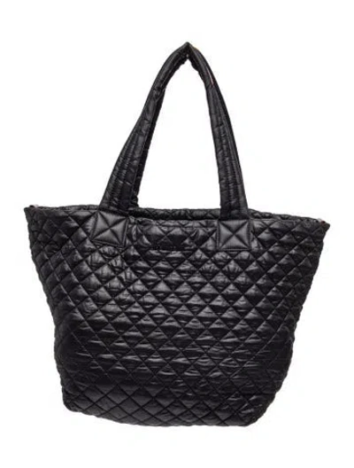 Pre-owned Mz Wallace Quilted Tote In Black