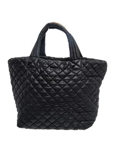 Pre-owned Mz Wallace Quilted Tote In Black