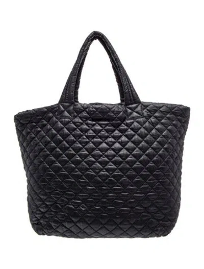 Pre-owned Mz Wallace Quilted Tote In Blue