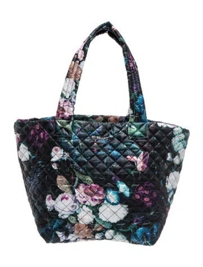 Pre-owned Mz Wallace Quilted Tote In Blue