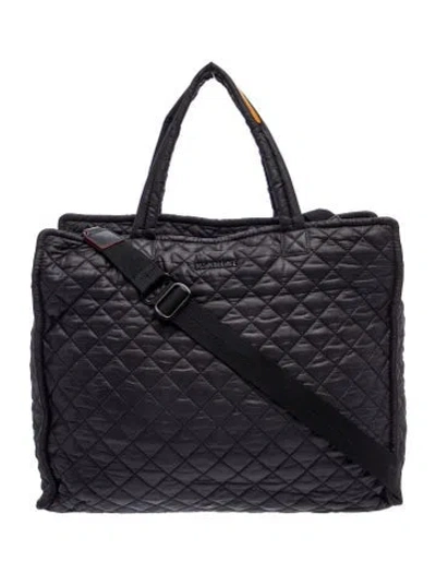 Pre-owned Mz Wallace Quilted Tote In Blue