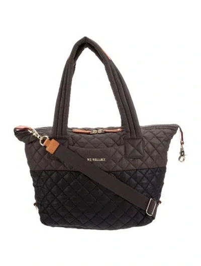 Pre-owned Mz Wallace Quilted Tote In Gray