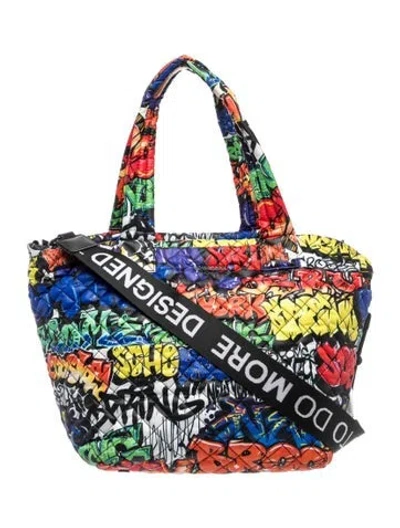 Pre-owned Mz Wallace Quilted Tote In Multi